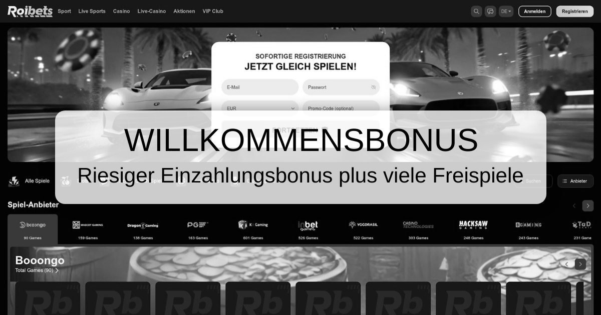 RoiBets Casino Österreich - Top Spielautomaten & rasche Gewinne
